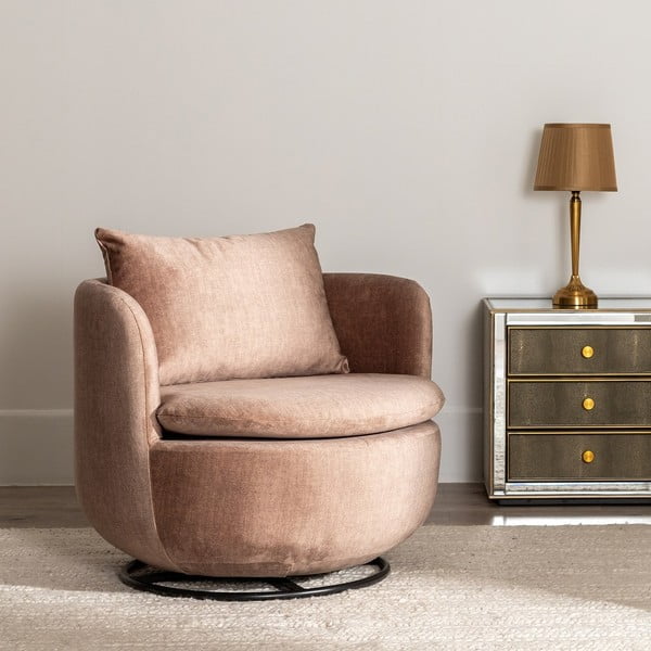 Svetlo rjav fotelj – Ixia-image-1