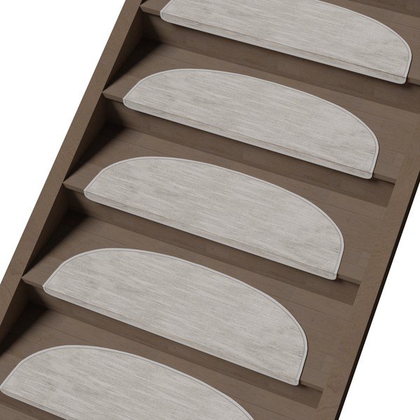 Kremno beli komplet preprog za stopnice 16 ks 20x65 cm Desert Sand – Vitaus-image-1