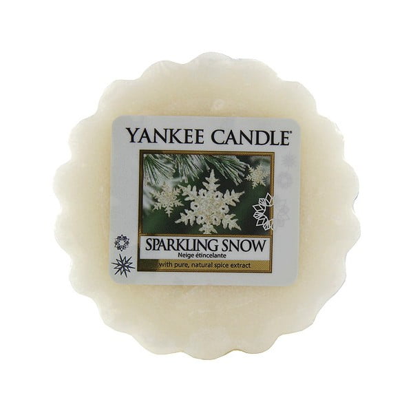 Dišeči vosek Yankee Candle Sparkling Snow, trajanje vonja do 8 ur