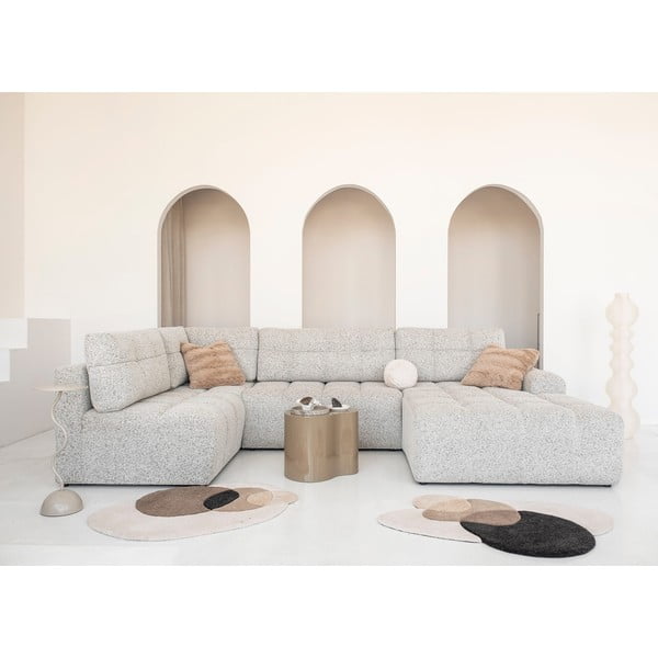 Bež raztegljiva kotna sedežna garnitura s prostorom za shranjevanje (levi kot) Lulu – Miuform-image-2