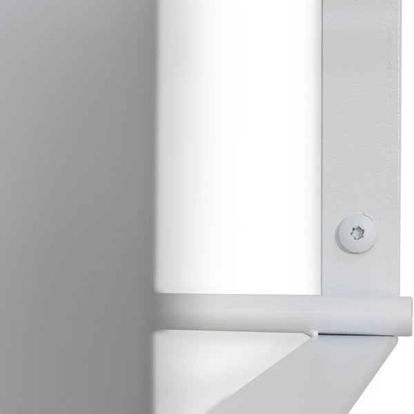 Bel kovinski stenski obešalnik s polico 100 cm Rex – Spinder Design-image-3