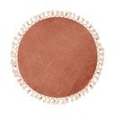 Rjava kopalniška preproga ø 80 cm Tuft – Foutastic