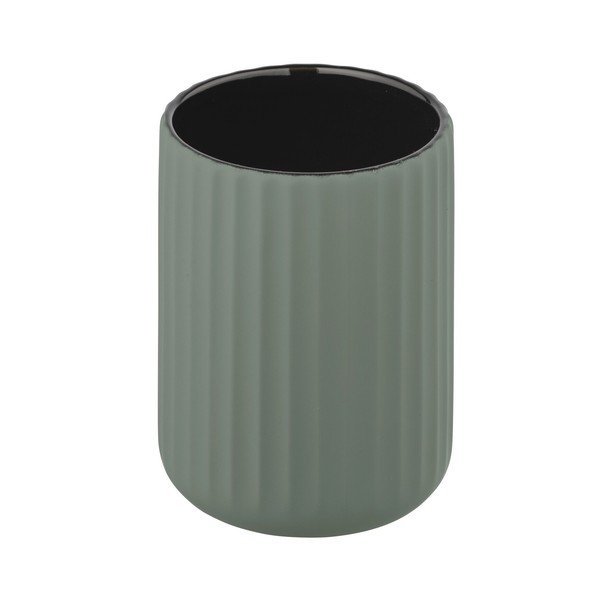 Zelena keramična skodelica za zobno ščetko Wenko Belluno