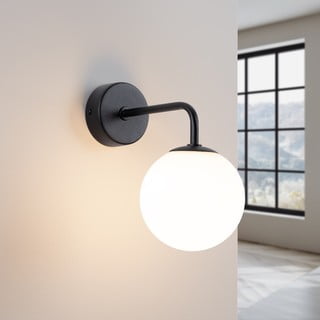 Črna/bela stenska svetilka Beam – Nice Lamps