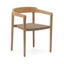 Vrtni stol iz masivnega lesa v naravni barvi Icaro – Kave Home