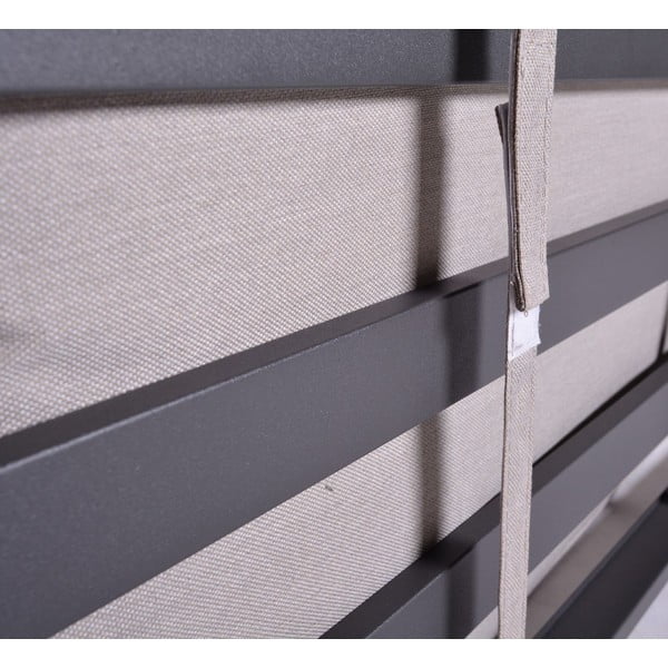 Črno-bež kovinska vrtna garnitura za 8 oseb Portland – Rojaplast-image-3