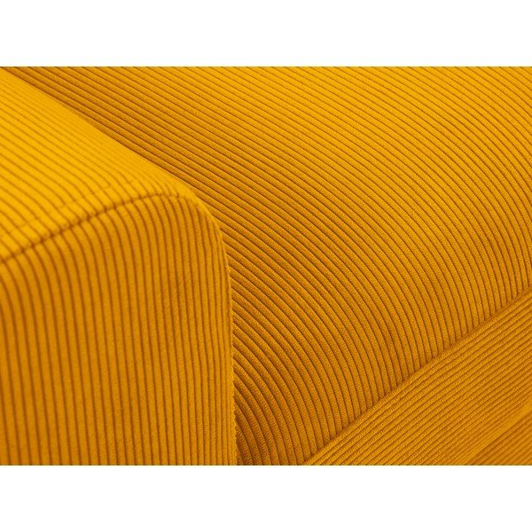 Rumena raztegljiva sedežna garnitura Micadoni Home Moghan, desni kot-image-1