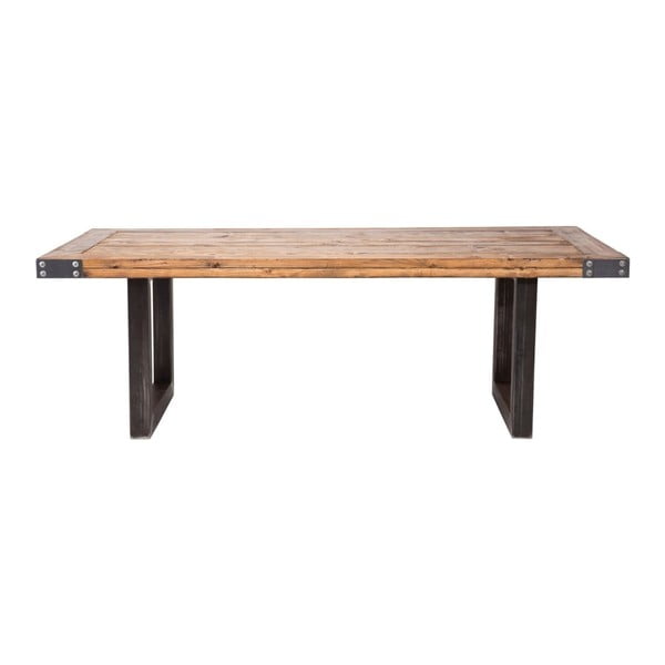 Jedilna miza z vrhom iz borovega lesa Kare Design Offroad, 220 x 100 cm