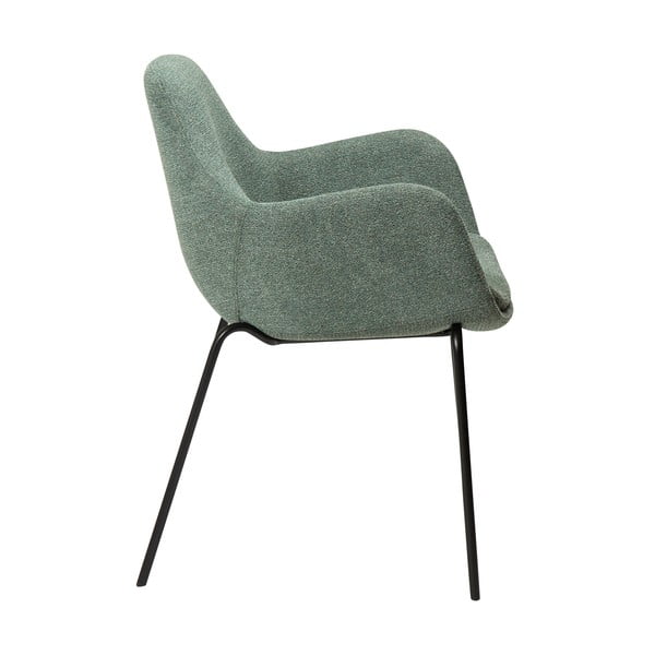 Svetlo zelen fotelj iz tkanine bouclé Zimmer – DAN-FORM Denmark-image-2