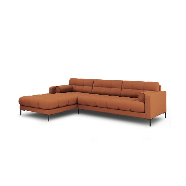 Opečnato oranžna kotna sedežna garnitura (levi kot) Bali – Cosmopolitan Design-image-3