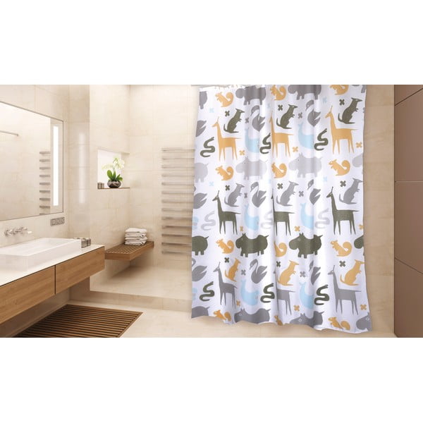 Zavesa za tuš 180x200 cm Noe – MSV-image-2