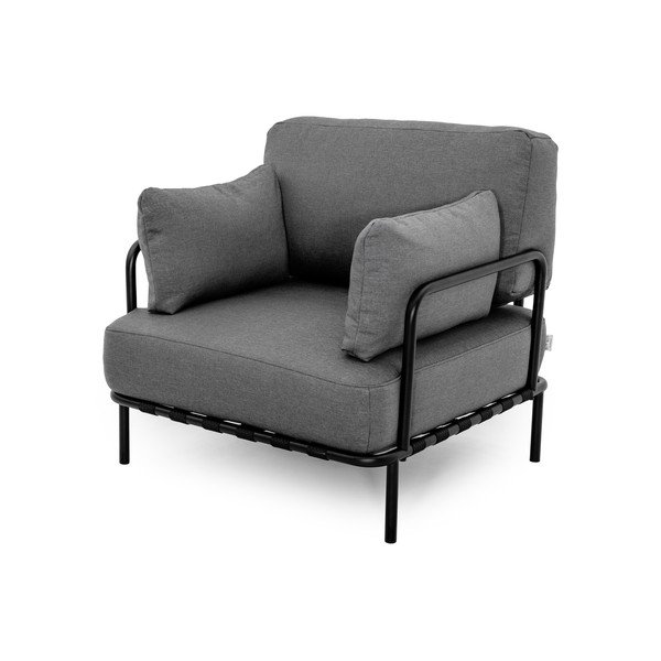 Temno siv oblazinjen vrtni fotelj Salve – Sit Sit-image-3