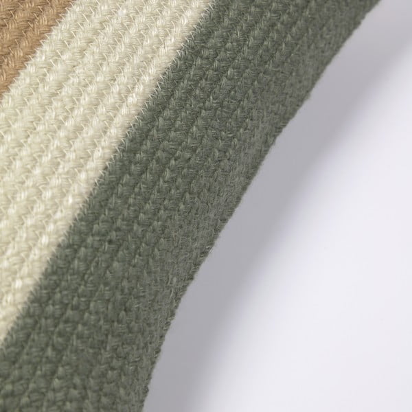 Zeleno-bež prevleka za blazino iz reciklirane plastike Kave Home Leeith, 45 x 45 cm-image-1