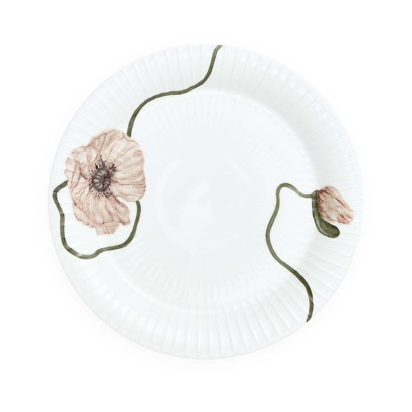 Bel porcelanast krožnik Kähler Design Hammershøi Poppy, ø 22 cm-image-2
