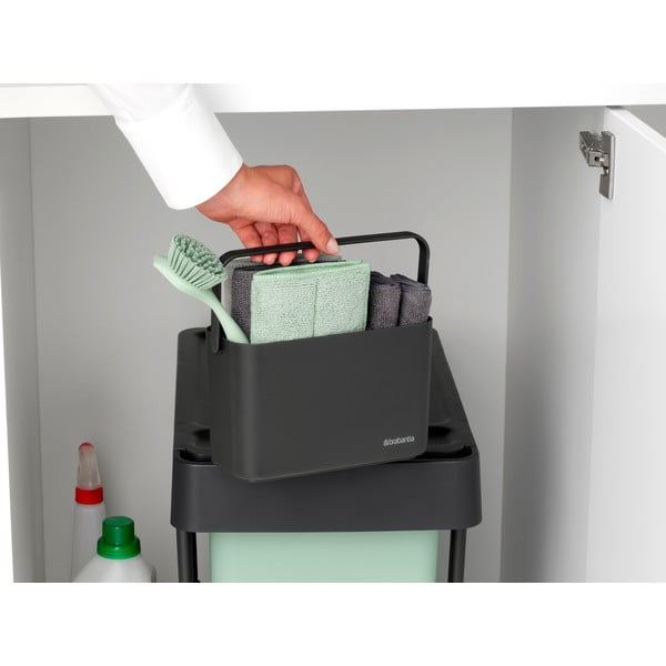 Temno siv komplet za pomivanje posode iz reciklirane plastike SinkSide – Brabantia-image-4