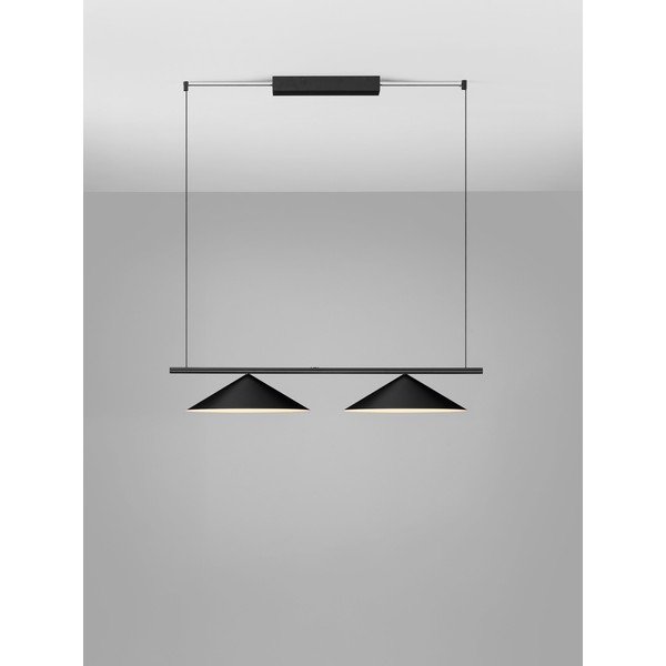 Mat črna aluminijasta LED viseča svetilka Lui – Nova Luce-image-3