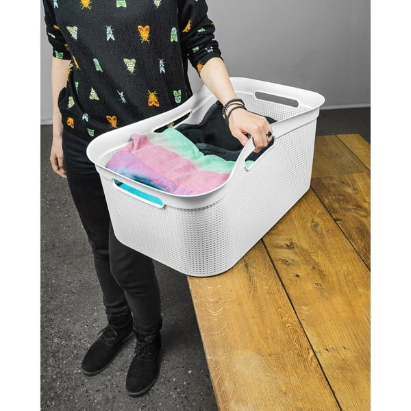 Bel plastični koš za perilo 41 l Brisen - Rotho-image-3
