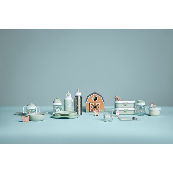 Otroška posoda za malico s steklenico za vodo Little farm – Mepal-image-1