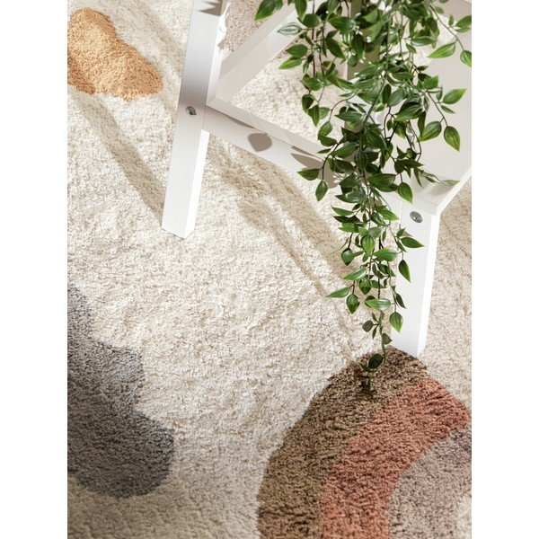 Kremno bela pralna/ročno tkana bombažna otroška preproga 140x200 cm Snuggle Willy – Hanse Home-image-2
