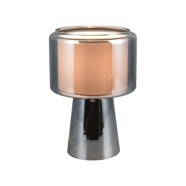 Siva namizna svetilka (višina 29 cm) Rocka – Trio-image-3