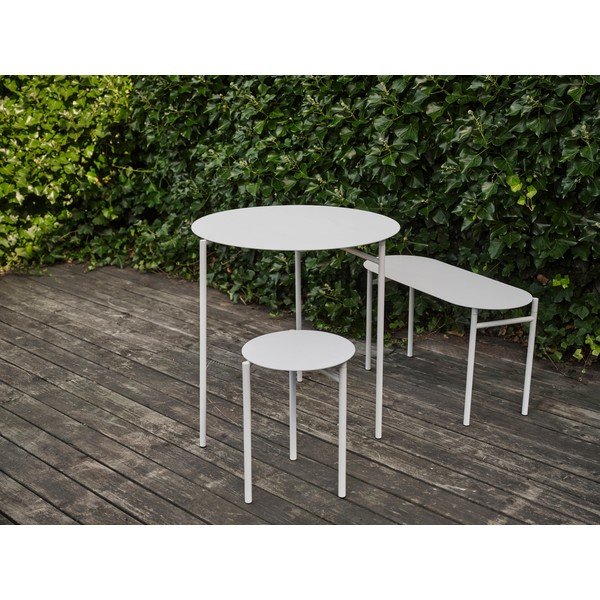 Bel kovinski stolček Disc – Zone-image-1