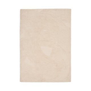 Kremno bela ročno tkana volnena preproga 200x300 cm Domm – Kave Home