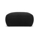 Črn tabure iz tkanine bouclé Molino – Micadoni Home