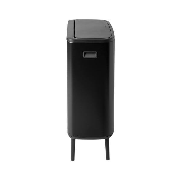 Mat črn jeklen koš za smeti na dotik 60 l Bo Touch Bin Hi – Brabantia-image-2