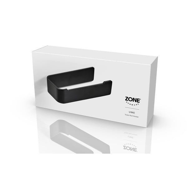 Črno kovinsko stensko držalo za toaletni papir Ume – Zone-image-4