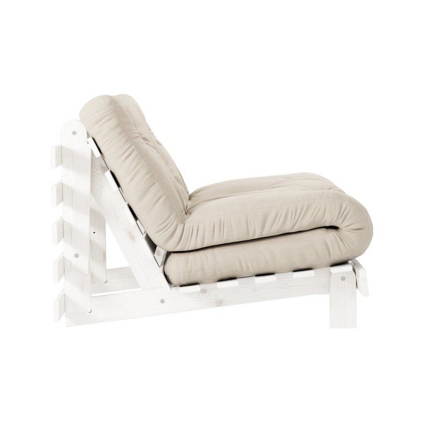 Raztegljiv fotelj Karup Design Roots White/Beige-image-3