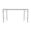 Svetlo siva kovinska vrtna klop Disc – Zone