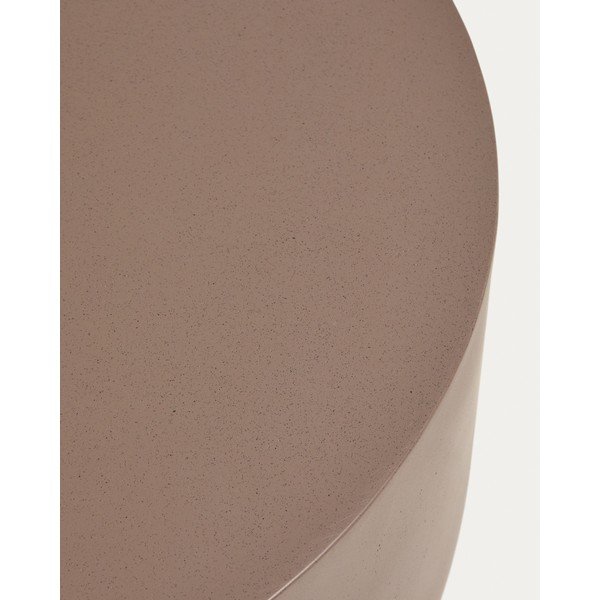 Betonska okrogla vrtna klubska mizica ø 60 cm Garbet – Kave Home-image-3