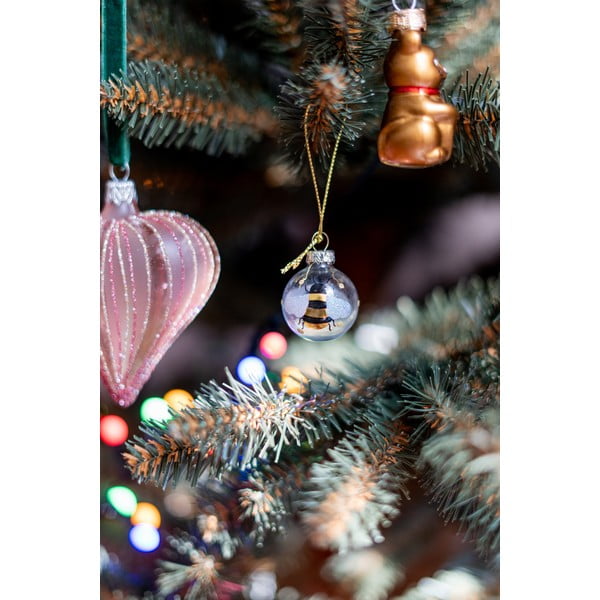 Stekleni božični okraski v kompletu 12 ks ø 3 cm Bee Mini – Sass & Belle-image-1