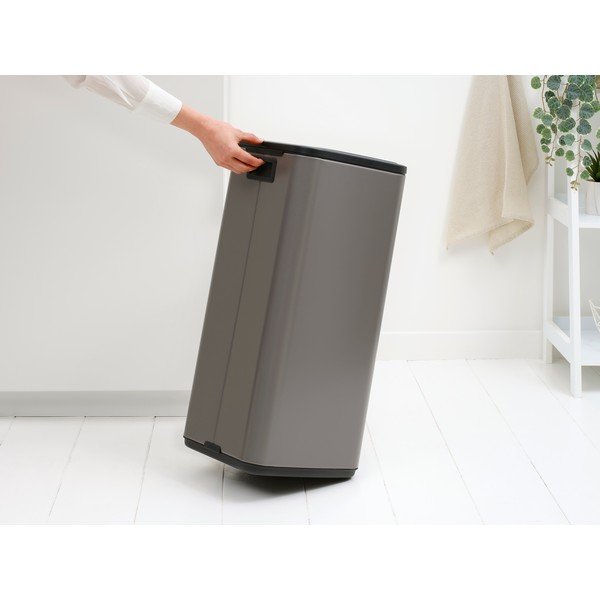 Siv jeklen koš za smeti na dotik 30 l Bo Touch – Brabantia-image-2