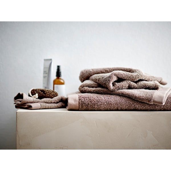 Rjava frotirna bombažna brisača 30x30 cm Comfort – Södahl-image-1