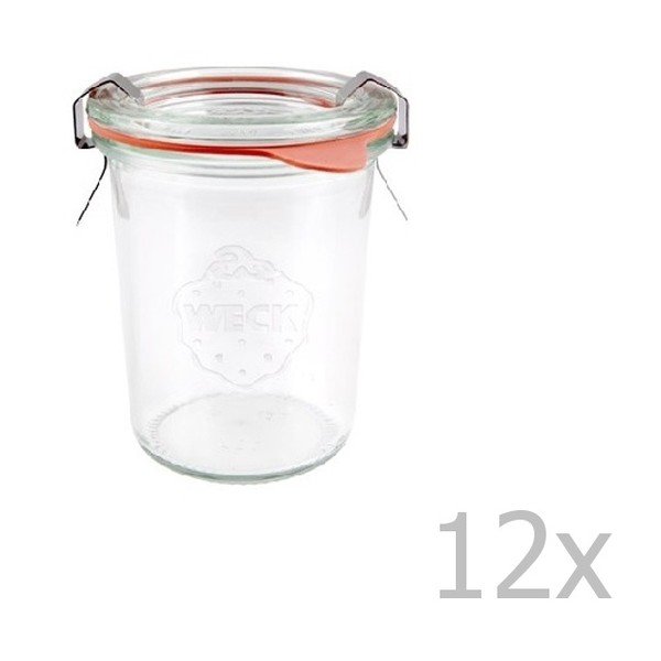 Komplet 12 kozarcev Weck Sturz, 140 ml