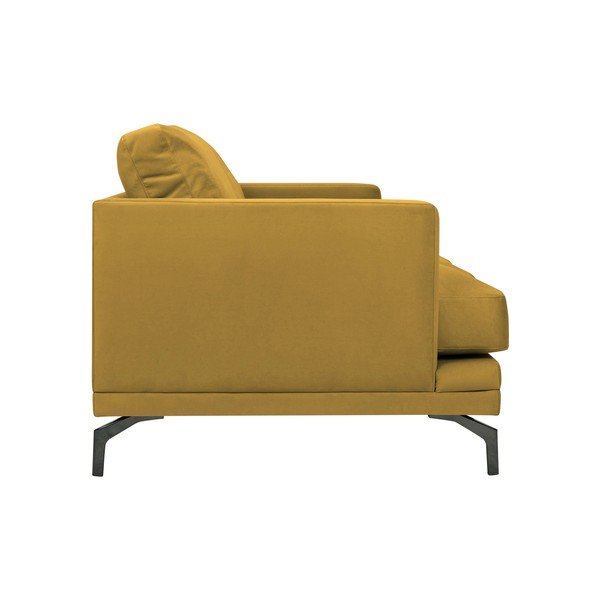 Rumen kavč z naslonom za noge v črni barvi Windsor & Co Sofas Jupiter-image-2