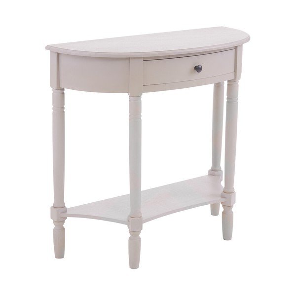 Siva stranska mizica iz masivnega bora 33x81 cm Heritage – Premier Housewares