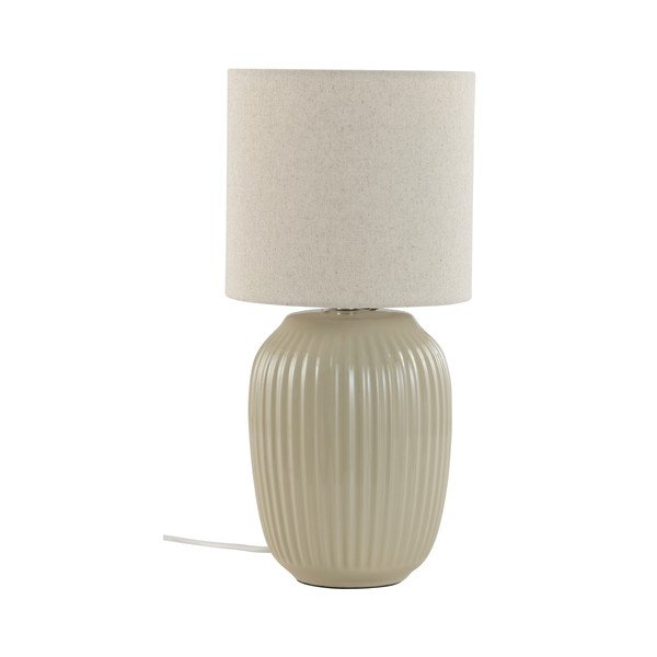 Bež keramična namizna svetilka (višina 41,5 cm) Karlsson – Jotex