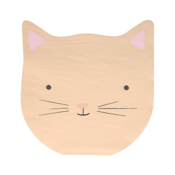 Papirnati prtički v kompletu 16 ks Cat – Meri Meri-image-4