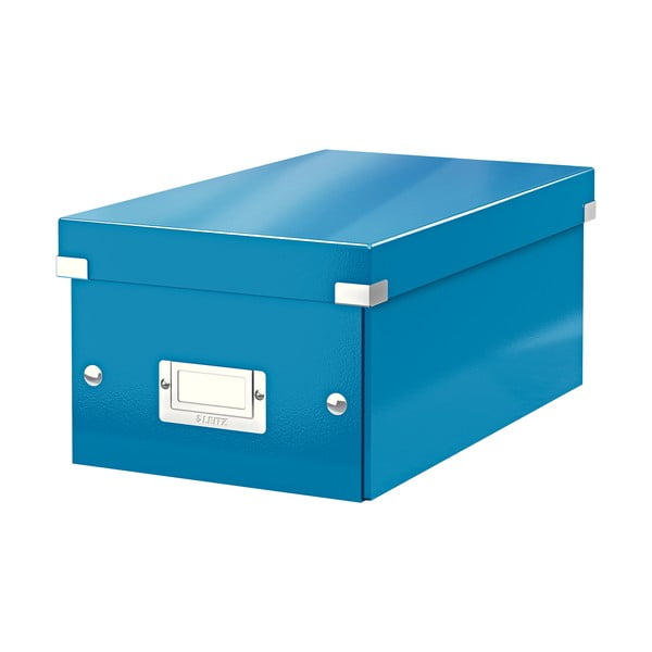 Modra škatla za shranjevanje s pokrovom Leitz Click&Store, dolžina 35 cm