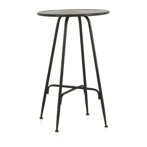 Črna kovinska barska miza Geese Industrial Style, višina 100 cm