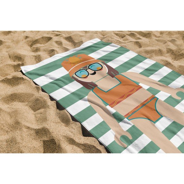 Zelena frotirna bombažna brisača za na plažo 75x140 cm Summer Girl – Playmobil-image-1