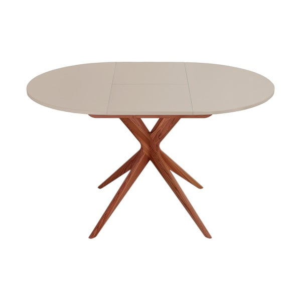 Okrogla raztegljiva jedilna miza z dodatno ploščo ø 90 cm Jubi – Ragaba-image-1