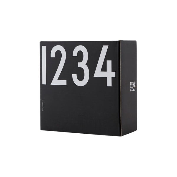 Komplet 4 črnih porcelanastih svečnikov Design Letters Mini-image-3