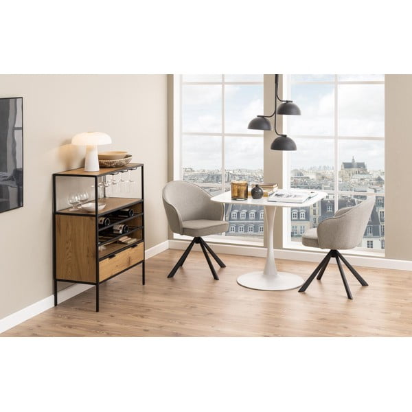 Jedilna miza s keramično ploščo 90x90 cm Malta – Actona-image-3