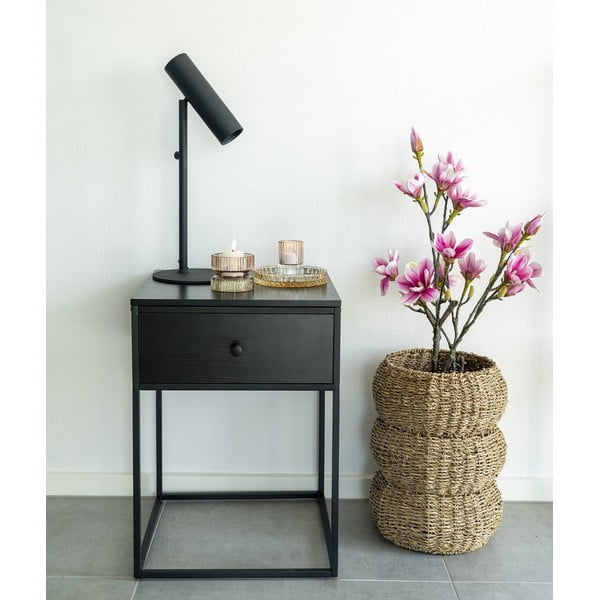 Črna nočna omarica Vita – House Nordic-image-1