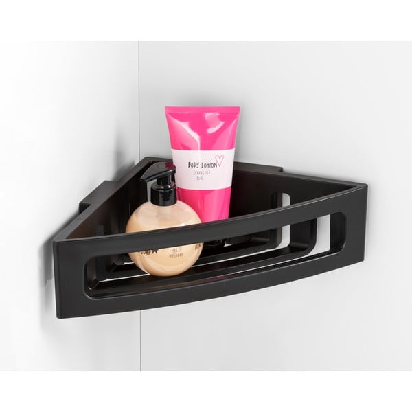 Črna kotna plastična kopalniška polica Bralia - Wenko-image-4