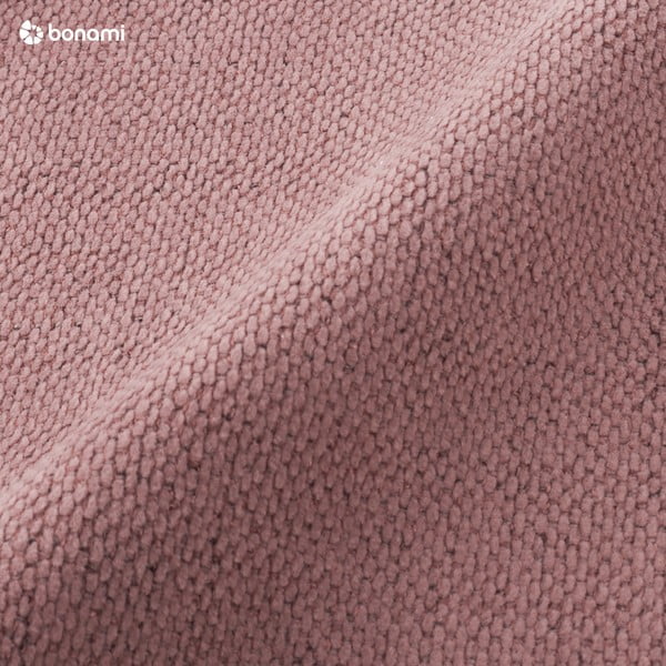 Rožnata oblazinjena zakonska postelja s prostorom za shranjevanje z letvenim dnom 200x200 cm Lupine – Micadoni -image-1