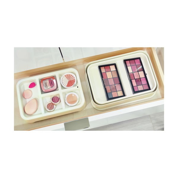 Bel organizator za ličila iDesign Eco Bin, 28,12 x 19,23 cm-image-3